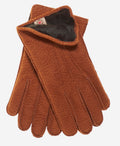 CA3633 (cork) - Handsewn Italian carpincho men’s rabbit fur-lined dress gloves 1