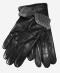 CA3915 (black) - Men’s Italian cashmere-lined leather gloves with ribbed inner cashmere cuff 2