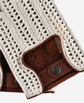 CA3916 (brown) - Handsewn Italian crochet driving gloves in lambskin leather 3