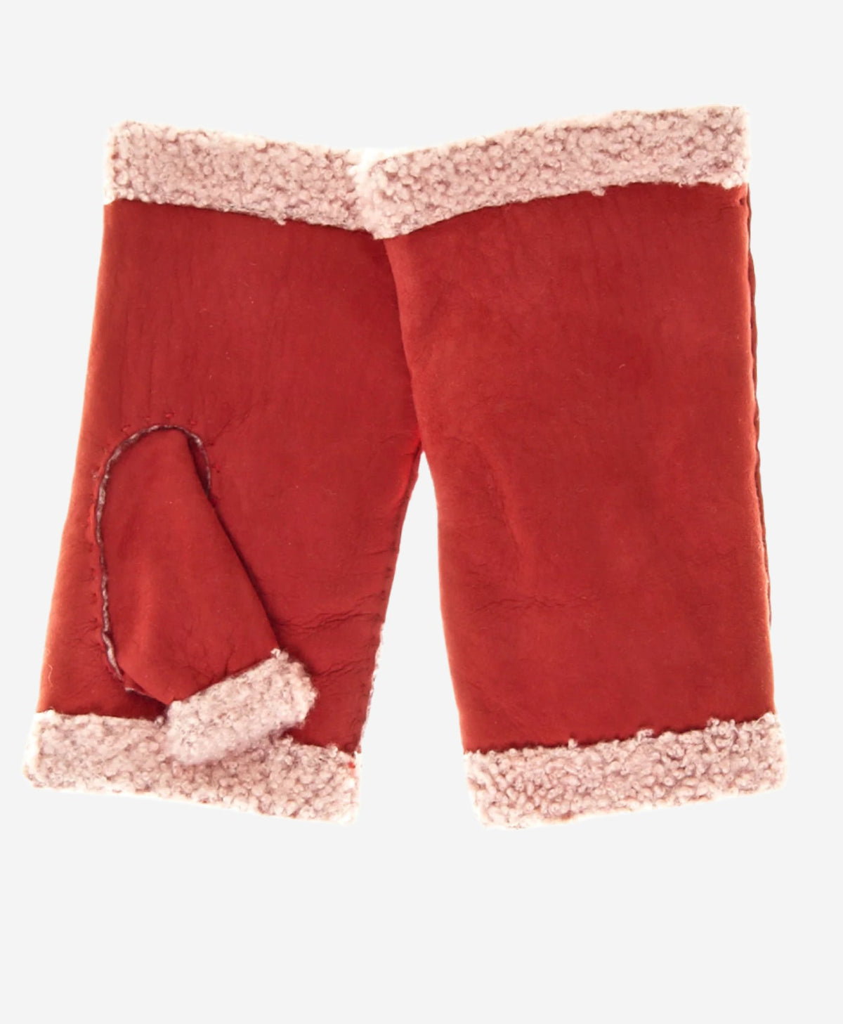 CA4163 (cranberry) – Women’s Italian lamb shearling fingerless gloves