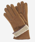 CA4465 (hazel) - Women’s handsewn Italian sueded lamb shearling gloves 2