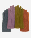 CA4538 (coffee) - Handsewn Italian carpincho women's dress gloves with cashmere lining 2