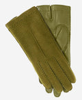 CA4538 (moss) - Handsewn Italian carpincho women's dress gloves with cashmere lining 1