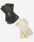 CA4661 (black) - Women’s Italian handsewn deerskin gloves with cashmere lining and distinctive strap and buckle 7
