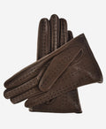 CA4918 (taupe) - Women’s unlined Italian lambskin driving gloves with ventilation holes 2