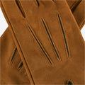 CA4941 (brown) - Women’s Italian handsewn suede gloves with cashmere lining and distinctive details 5