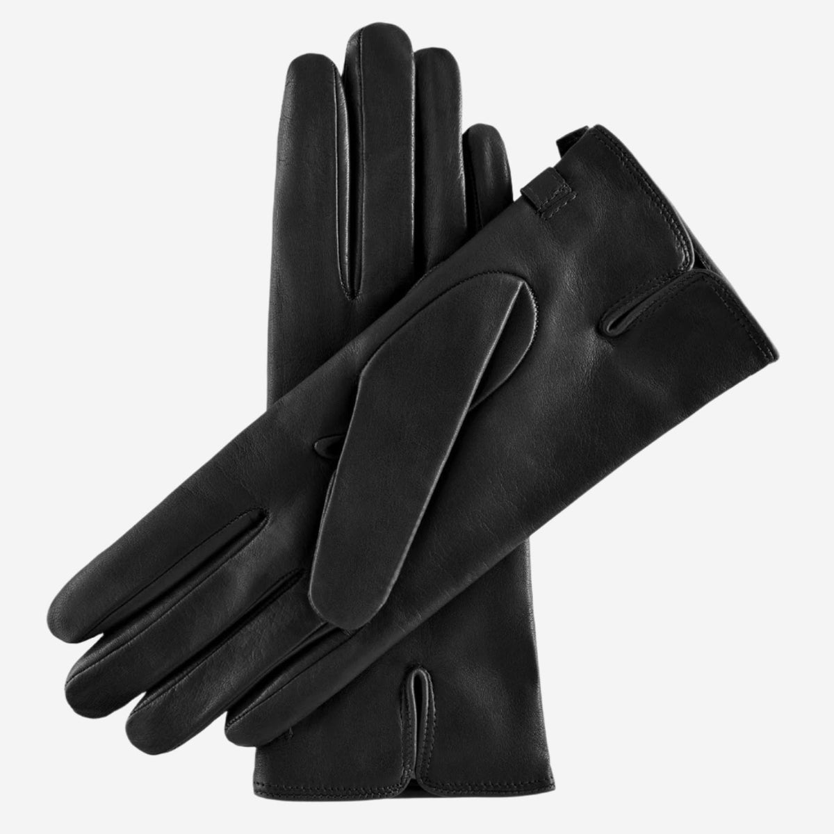 CA4987 (black) - Women's Italian Leather Lambskin Gloves with Strap