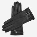 CA4987 (black) - Women's Italian Leather Lambskin Gloves with Strap 1