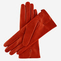 CA4987 (red) - Women's Italian leather lambskin gloves with strap 2