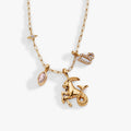 Capricorn Zodiac Charm Cluster Necklace 3
