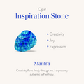 Confident Soul Lab Blue Opal Heart Gold Necklace 3