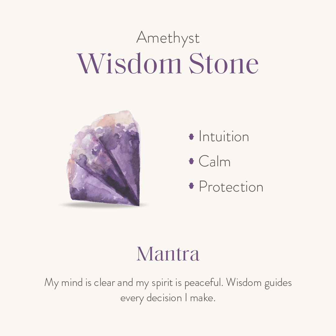 Divine Balance - Amethyst Hamsa Wrap Bracelet