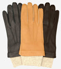 CC3115 (saddle) - Men's Italian deerskin leather gloves with cashmere lining 3