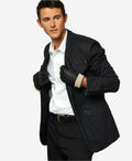 CC3115 (black) - Men's Italian deerskin leather gloves with cashmere lining 2