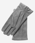 CC3117 (grey) - Men's Italian cashmere lined suede formal dress gloves 1