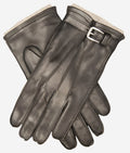 CC3239 (black) - Men's Italian cashmere lined lambskin gloves with belt 1