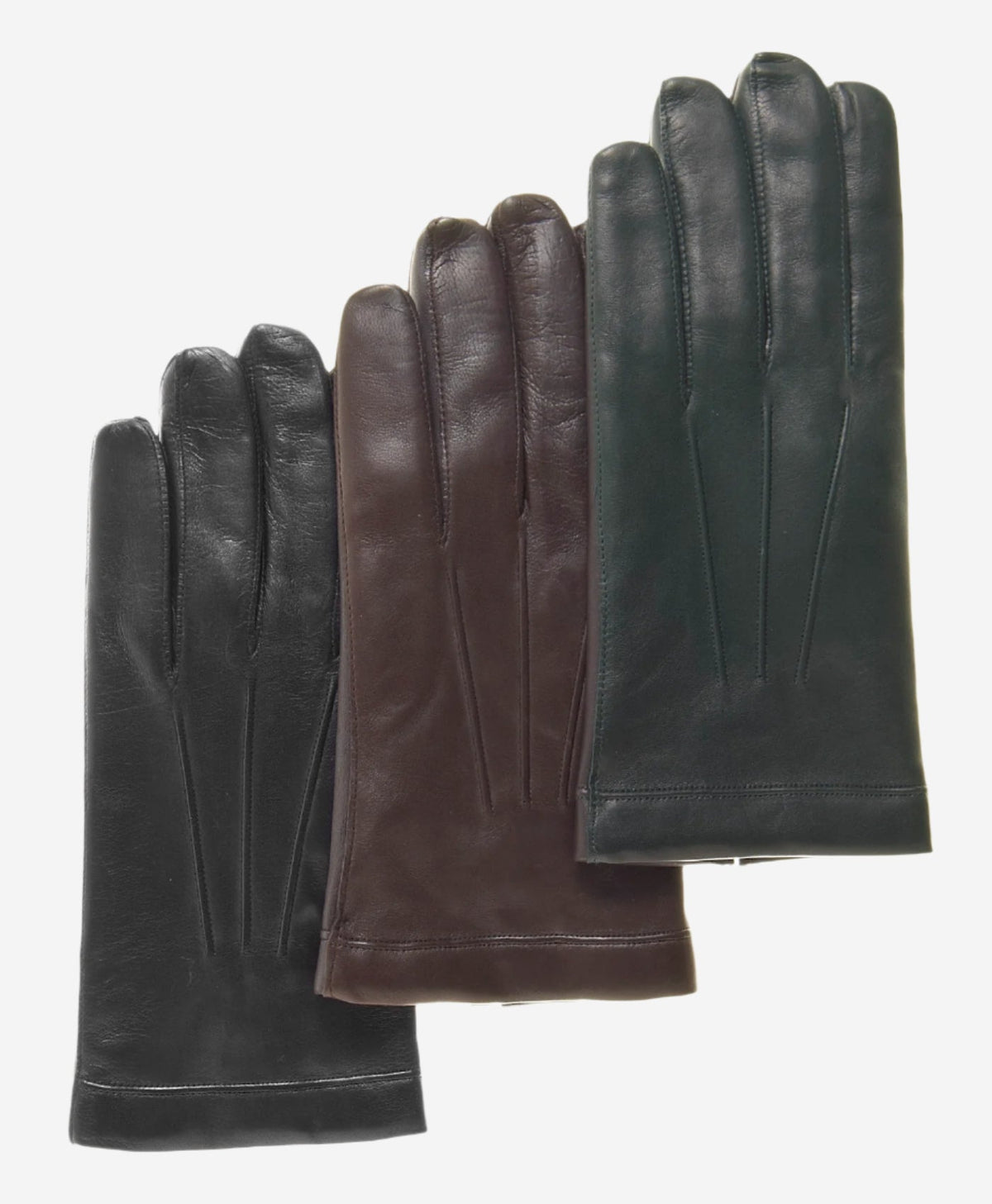 CC3301 (black) - Men’s Italian cashmere lined touchscreen leather gloves