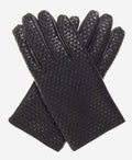 CC3339 (black) - Men’s Italian woven leather gloves with cashmere lining 1