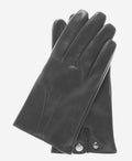 CC3341 (black) - Men's Italian cashmere lined leather gloves 1