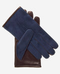 CC3434 (blue) - Men’s Italian suede and lambskin gloves with cashmere lining 1