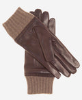 CC3502 (brown) - Men’s Italian lambskin winter gloves with cashmere lining & extended wool cuff 2