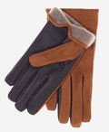 CC3556 (camel) - Men’s Italian touchscreen suede and lambskin gloves with cashmere lining 2