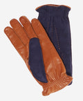 CC3640 (blue) - Men’s Italian handsewn suede and lambskin gloves with cashmere lining 3
