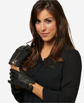 CC4243 (black) - Italian cashmere lined gloves with zippers 5