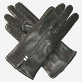 CC4301 (black) - Women’s handsewn Italian cashmere lined leather gloves 1