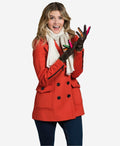 CC4585 (camel) - Women’s Italian cashmere lined lambskin gloves with colorful fourchettes 5