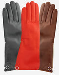 CC4879W4 (black) - “4-button length” Italian cashmere lined gloves with side zipper 4