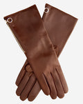 CC4879W4 (brown) - “4-button length” Italian cashmere lined gloves with side zipper 2