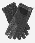 CD3528 (black) - Men's Italian Leather Driving Gloves with Cashmere Lining 1