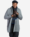 CD3528 (brown) -Men’s Italian leather driving gloves with cashmere lining 6