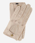 CD4010 (cream) - Women’s Italian leather driving gloves 1