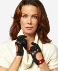 CD4134 (black) - Women's Italian lambskin driving gloves 3