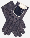 CD4134 (navy) - Women's Italian lambskin driving gloves 2