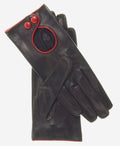 CD4255 (black) - Women’s Italian leather driving gloves with contrast welting 2