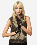 CD4378 (black) - Women's Sporty Italian Leather Driving Gloves 2