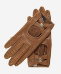 CD4378 (saddle) - Women's sporty Italian leather driving gloves 1