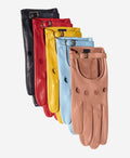 CD4814 (red) - Women’s Italian leather driving gloves with buckled strap 3