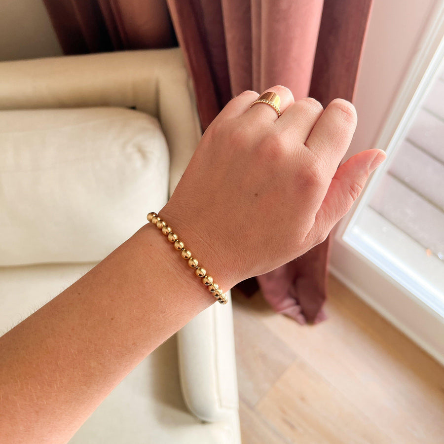 Chunky Beaded Stretch Bracelet