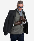 CL3103 (brown) - Men's Handsewn Lamb Shearling Winter Leather Gloves 6