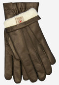 CL3103 (brown) - Men's Handsewn Lamb Shearling Winter Leather Gloves 1