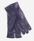CL3505 (blue) - Men’s handsewn Italian lamb shearling winter leather gloves 1