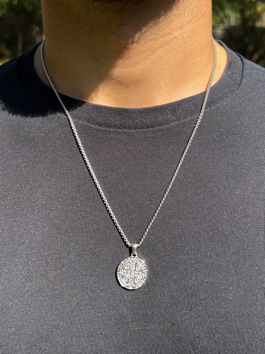 Coin Necklace in Silver (Unisex)