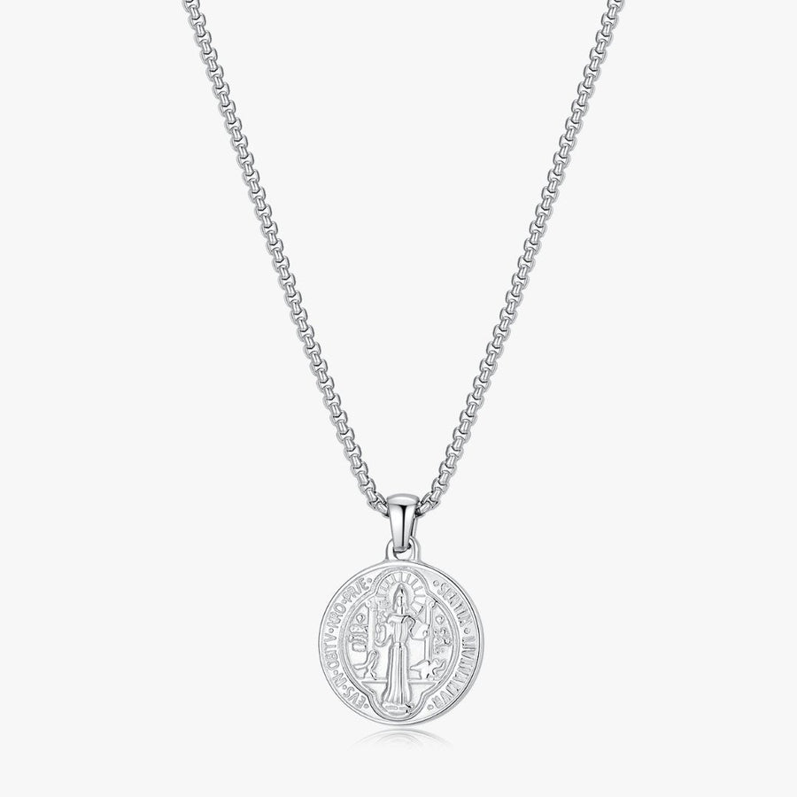 Coin Necklace in Silver (Unisex)