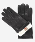 CR3001 (black) - Men’s handsewn Italian rabbit fur gloves 1