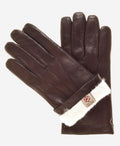 CR3001 (brown) - Men’s Italian rabbit fur gloves 1