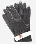 CR3103 (black) - Men’s handsewn Italian rabbit fur gloves 2